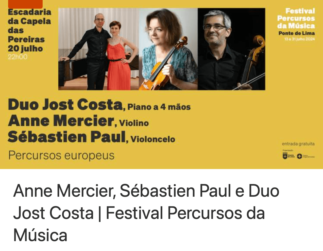 'Bucolicae' for violin, cello and piano four hands