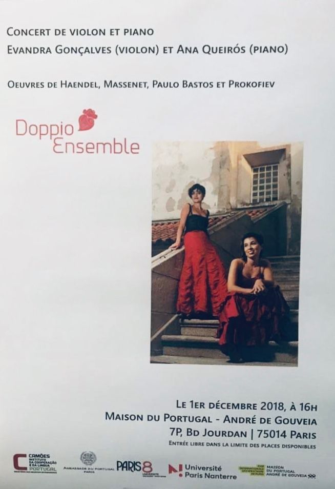 Premiere of ‘Do not fit’ for violin and piano (France)