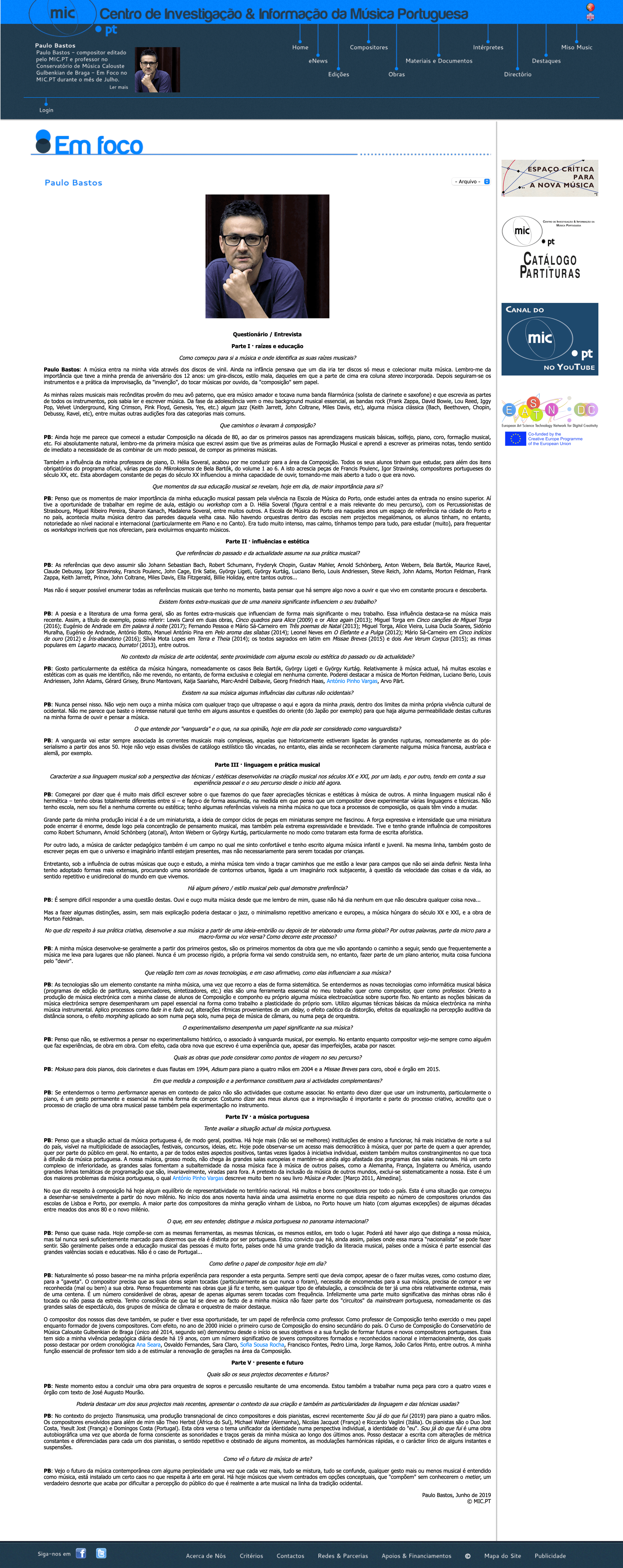 Em foco - Paulo Bastos