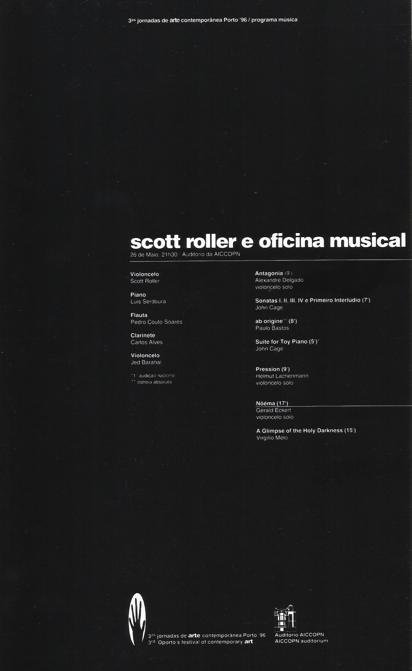 Premiere of ’ab origine’ for piano